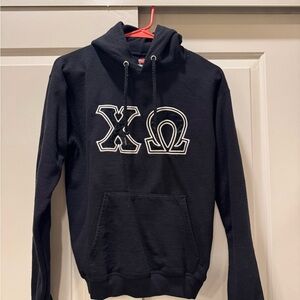 Black XO Chi Omega Hoodie